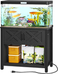 Heavy Duty 40-50 Gallon Aquarium Stand with Power Outlets - 660 lb