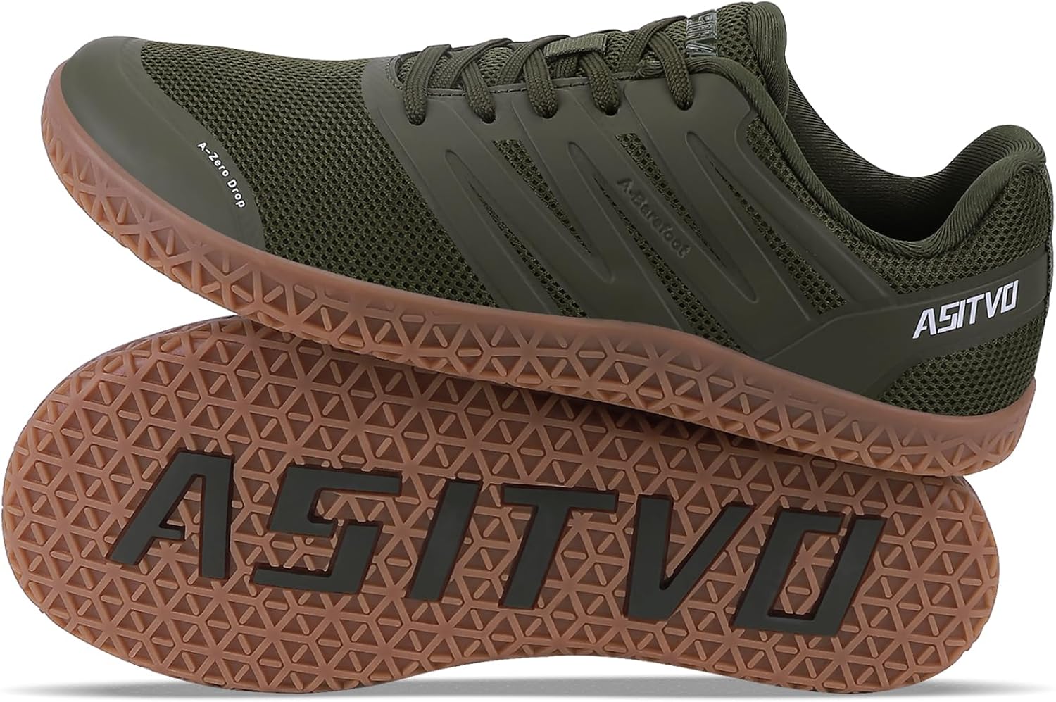 ASITVO Wide Men's Barefoot Zero Drop Sole Walking Shoes Sneakers