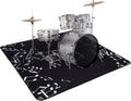 4.6ft x 5.9ft Drum Mat Drum Carpet - Non-Slip Rug for Studio