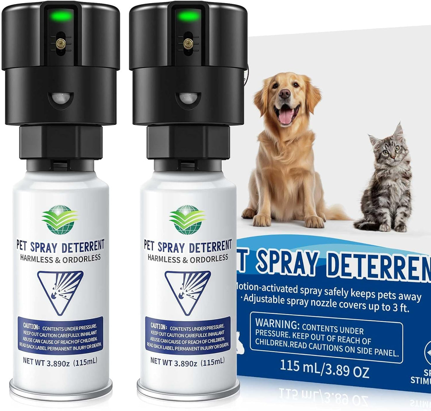 Motion Activated Dog Spray System - Safe Pet Deterrent Device