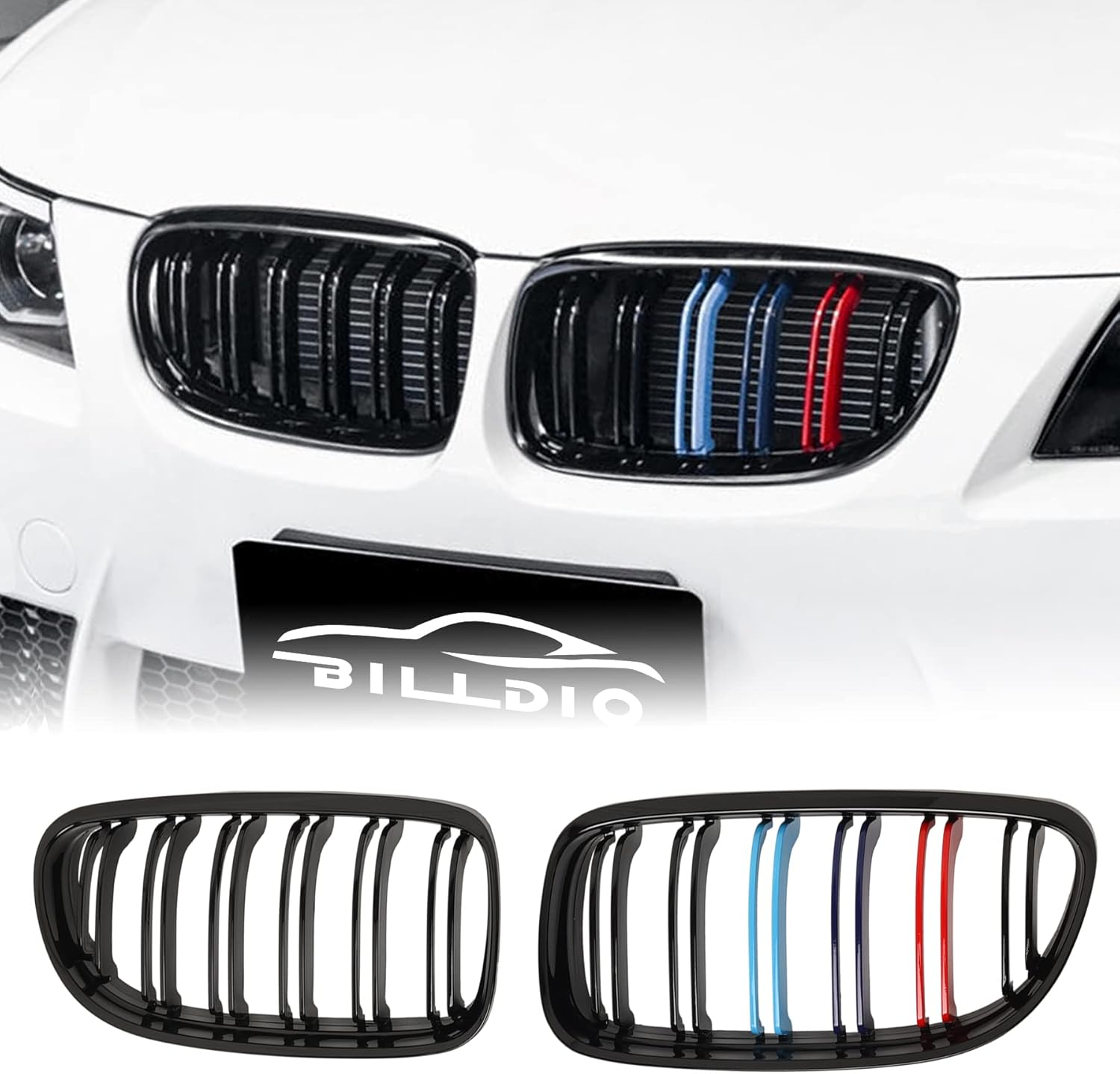 E90 Grille Front Kidney Color Grill for BMW 3 Series 2009-2011