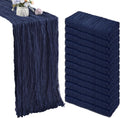 Cheesecloth Table Runner 35x120 in 12 Pack Navy Blue - Rustic Boho