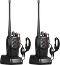 PXton S1 Walkie Talkies: Rechargeable, VOX, Emergency Alarm, Flashlight - 2 Pack