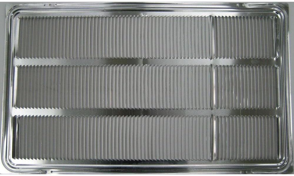 Durable Rear Grille for LG AC - Silver Metallic