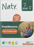 Naty FreeMovers Diaper Pants Size 7 (5T-6T) - Soft, Absorbent Training