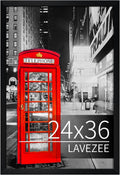 24x36 Poster Frame Black Display - Clean Modern Wall Frame