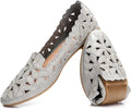 Floral Ballet Flats for Women Black Beige - Comfortable Foldable