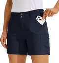 Women's Golf Cargo Shorts 5ft Inseam - Quick Dry UPF 50+ Comfort