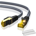 Cat 8 Ethernet Cable 200 FT - 40Gbps 2000MHz High Speed Flat Cable