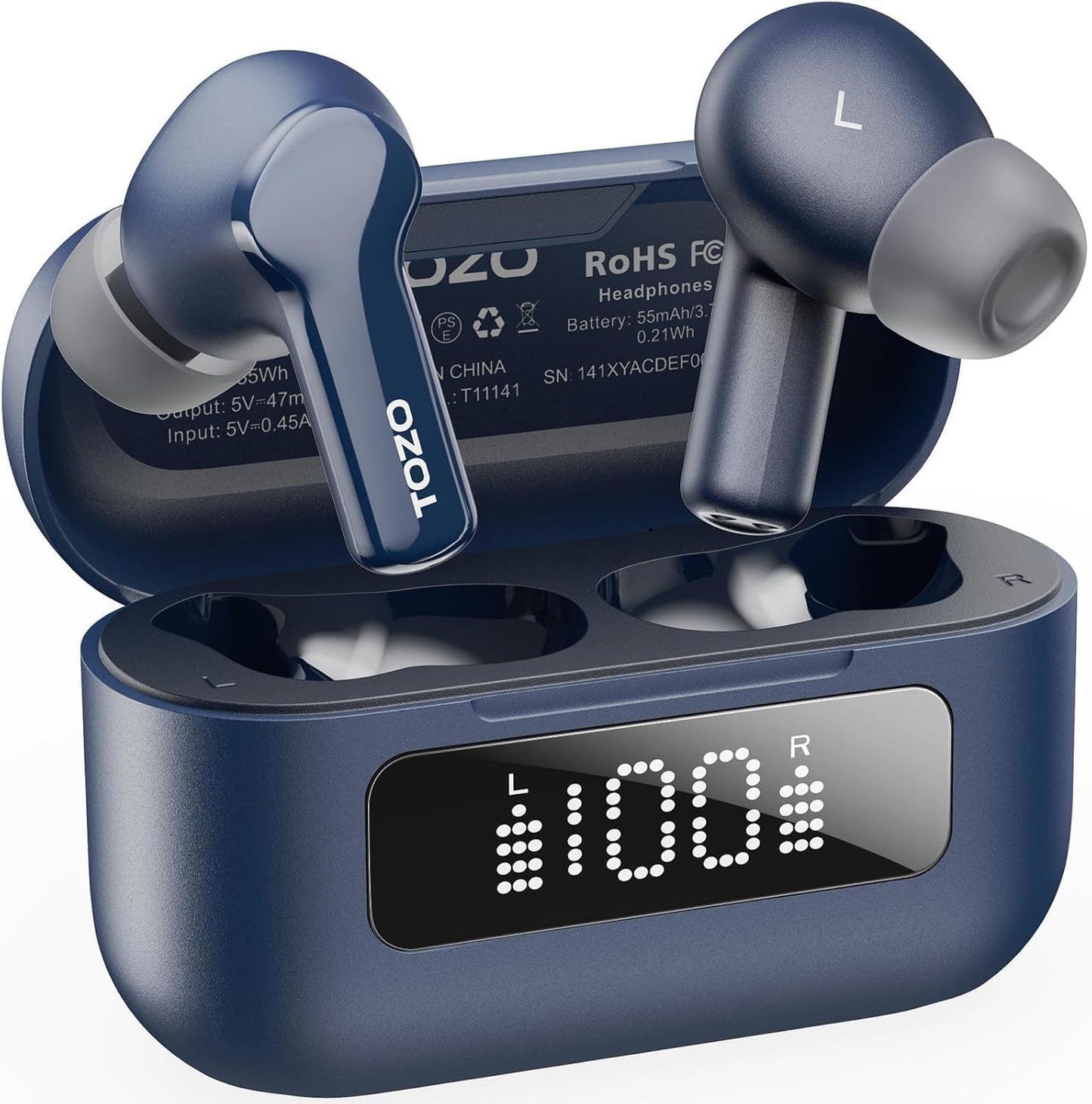 TOZO Wireless Earbuds: AI Clear Call, 55H Playtime 