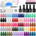 Beetles Gel Nail Polish Kit with UV Light - 32 Colors, 54 Pc Kit