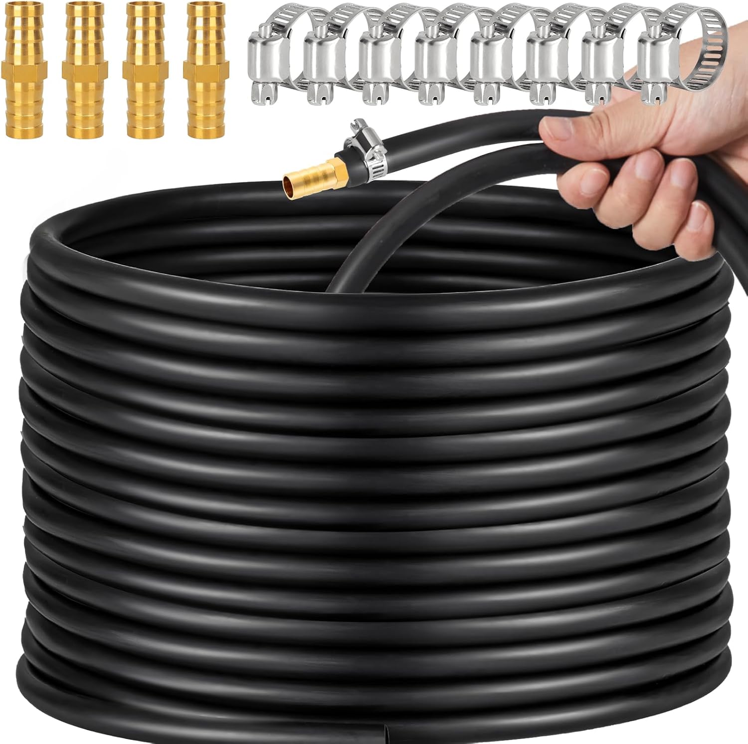 38 Inch Self Sinking Aeration Hose Kit for Pond and Lake Use