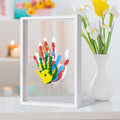 Family Handprint Kit DIY Wooden Frame - Keepsake for New Parents