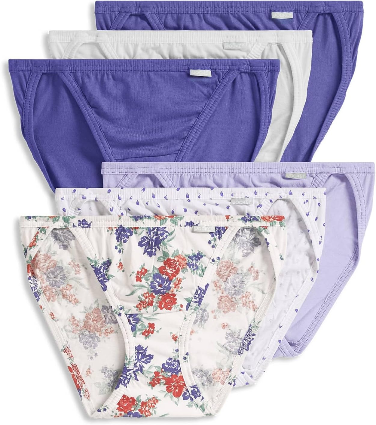 Jockey Women's Elance String Bikini - 6 Pack for Comfort