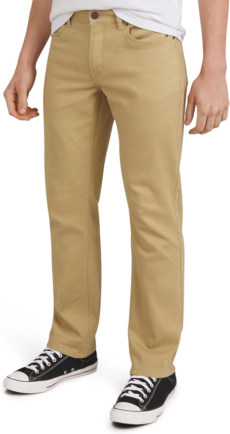 Quiksilver Men's 5 Pocket Straight Fit Stretch Chino Pants