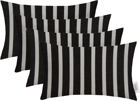 Sunbrella Lumbar Throw Pillows Set of 4 for Outdoor Comfort