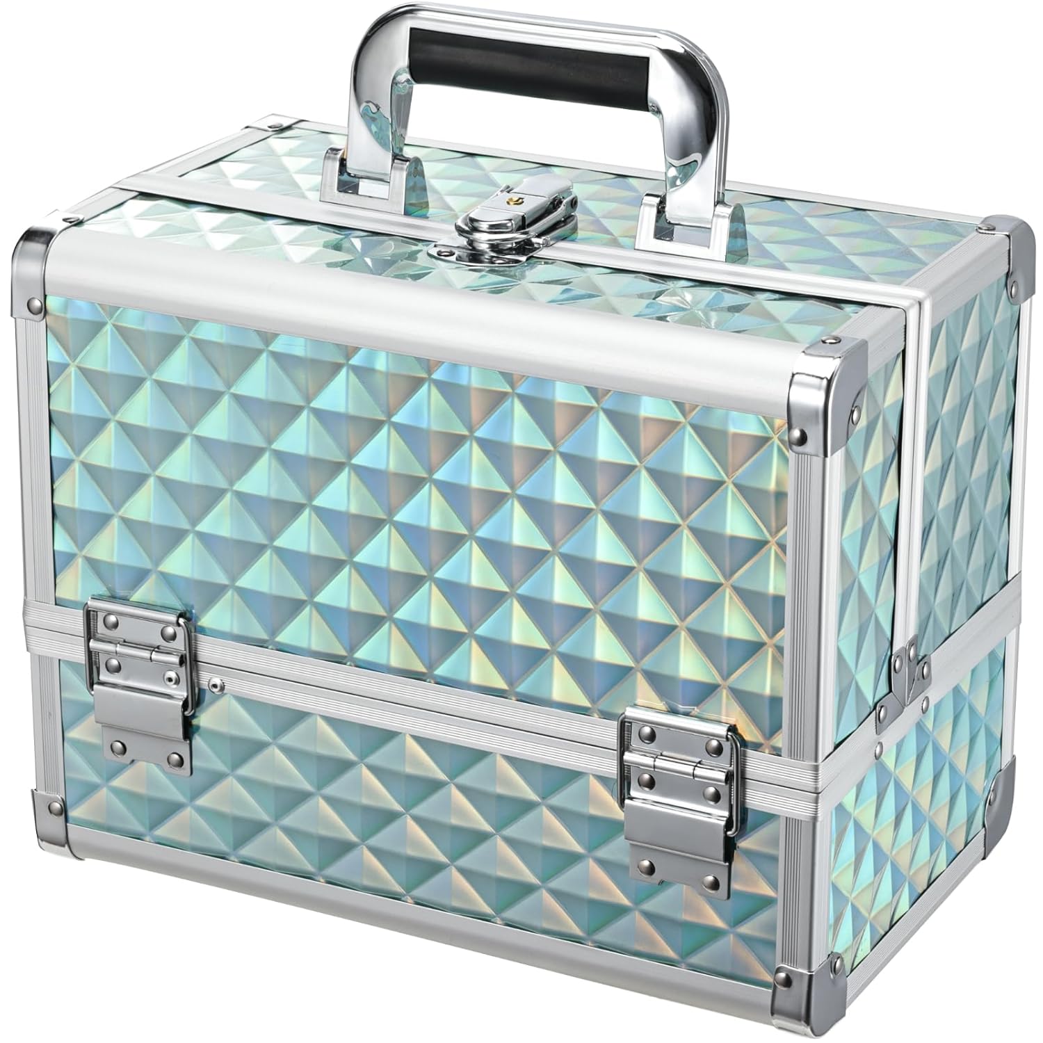 Joligrace Makeup Box 11.6-Inch Cosmetic Train Case for Travel