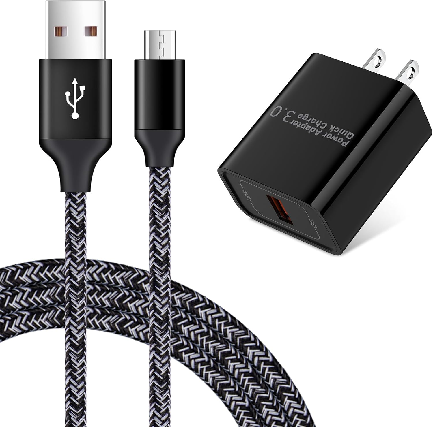 Fast Charge Android Wall Charger & Cable Set by ANDHOT