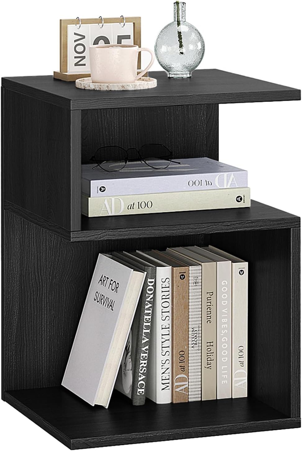 Tokyo S Minimalist 3 Tier End Table by ODIKA for Small Spaces