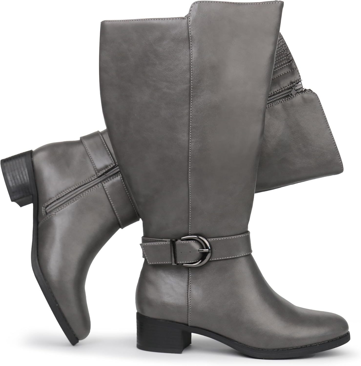 Hawkwell Women's Extra Wide Calf Knee High Boots for Comfort