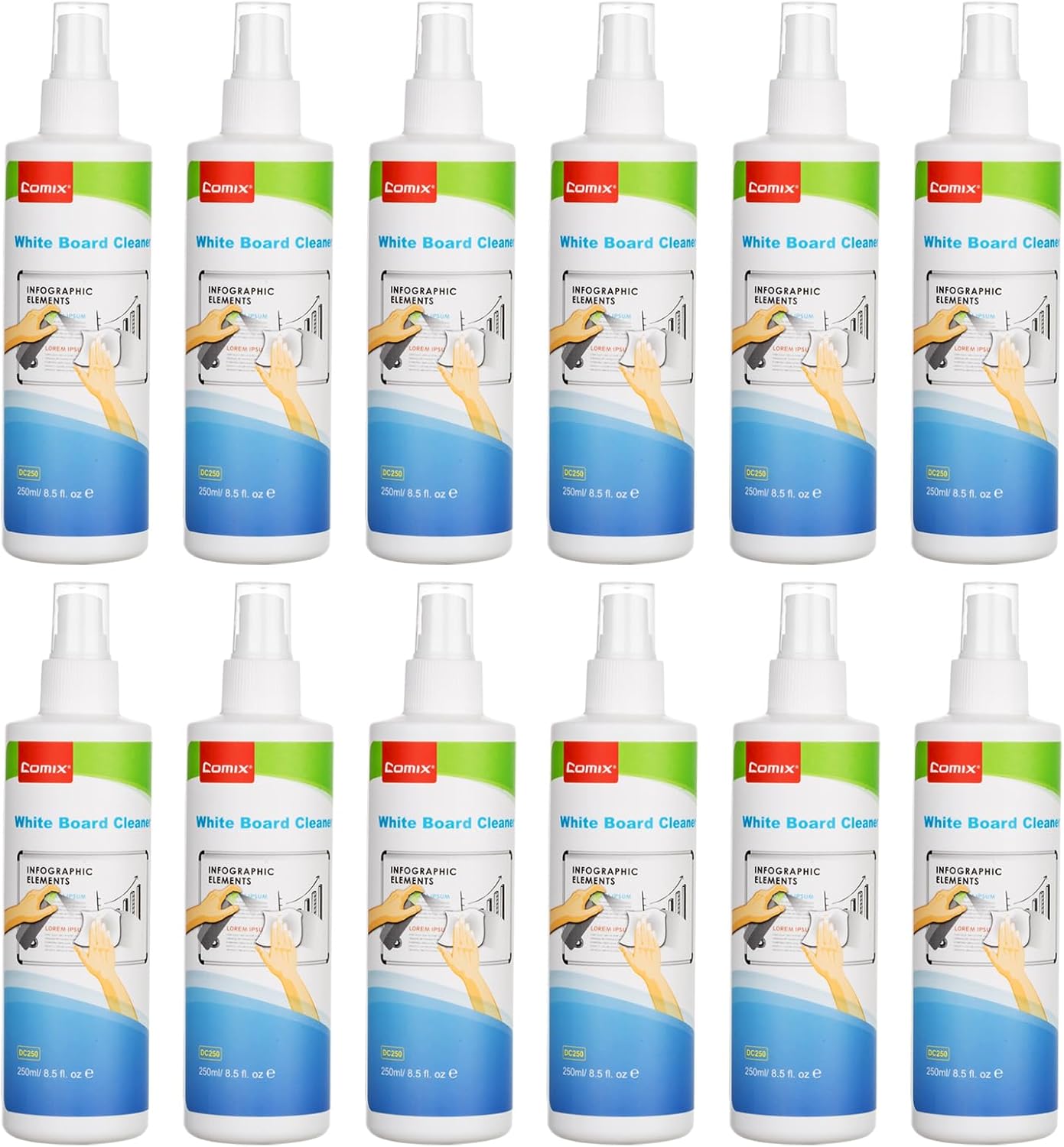 Comix Non-toxic Whiteboard Cleaner Spray for Effective Cleaning