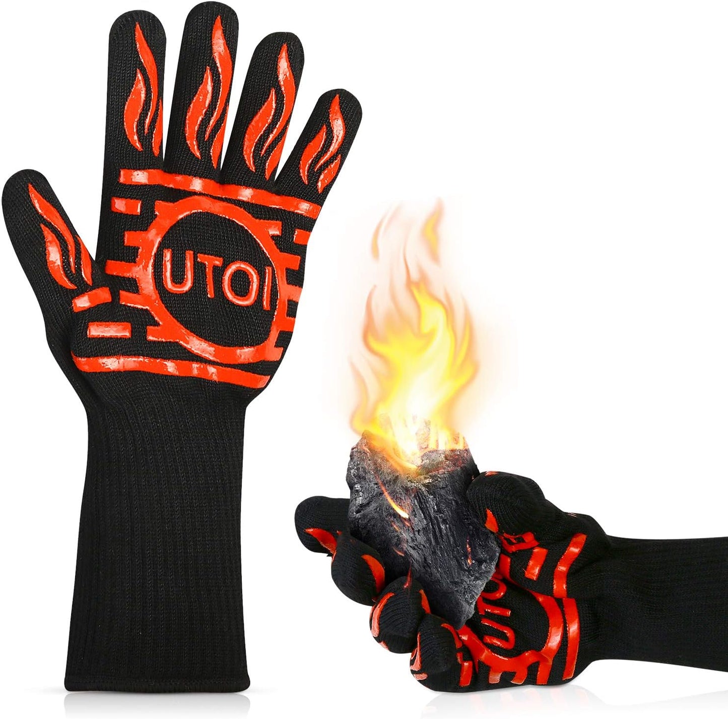 Ultimate Heat-Resistant BBQ Gloves by UTOI - 1472F Protection