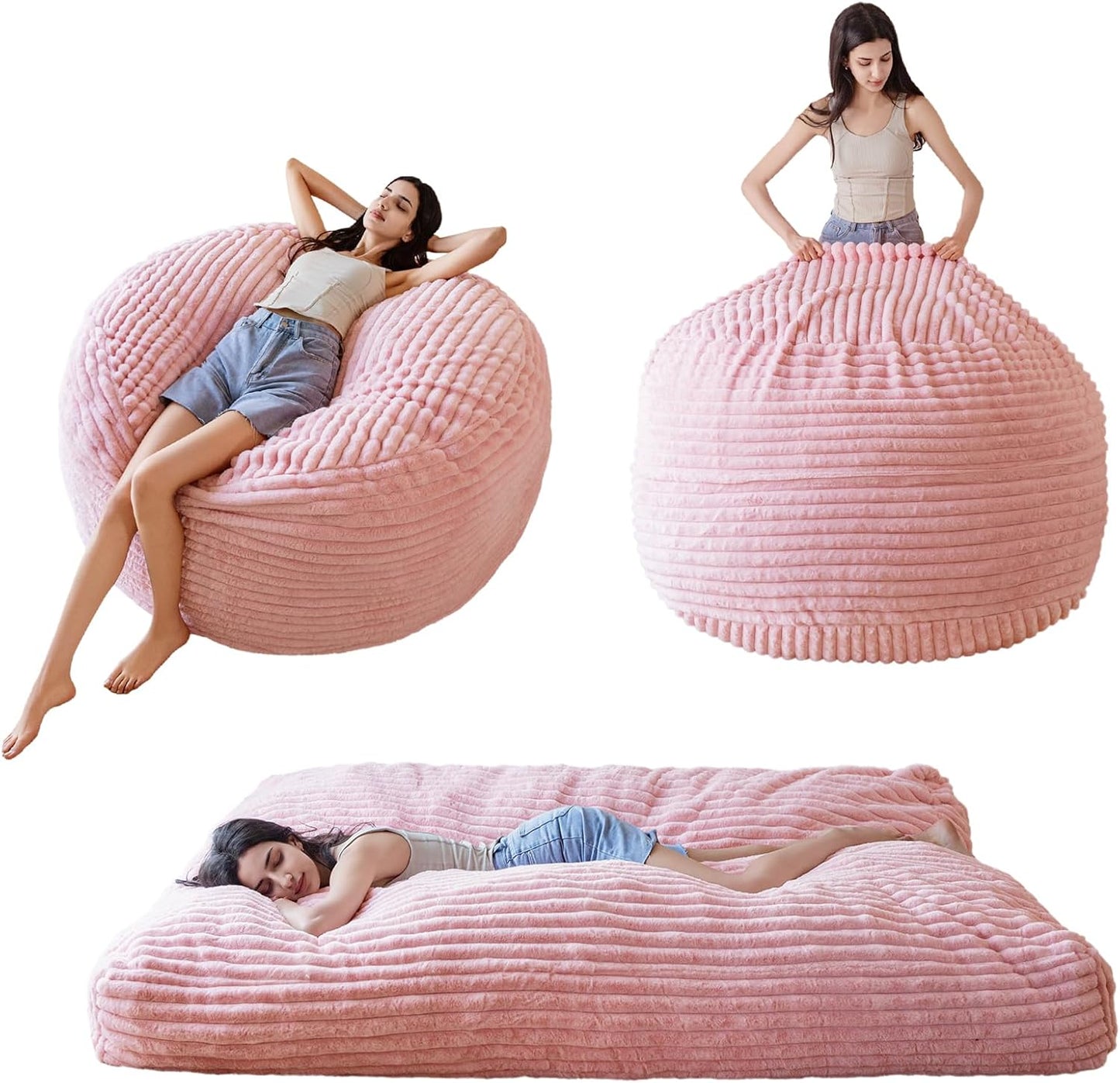 MAXYOYO Convertible Bean Bag Chair: Comfy Sofa Bed