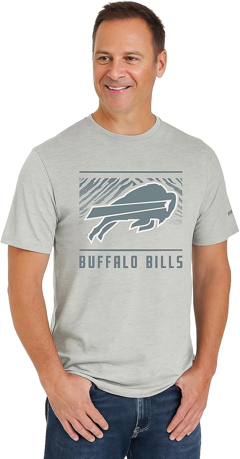 Zubaz NFL Men's Short Sleeve Team Graphic T-Shirt for Fans
