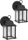 Outdoor LED Wall Sconce 2 Pack - Durable Cast Aluminum Porch Lights