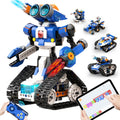 STEM Robot Toy 6-in-1 Robot Building Kit for Kids - App Coding Play