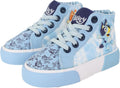 Ground Up Bluey Sneakers for Kids - Unisex High-top with Side Zipper
