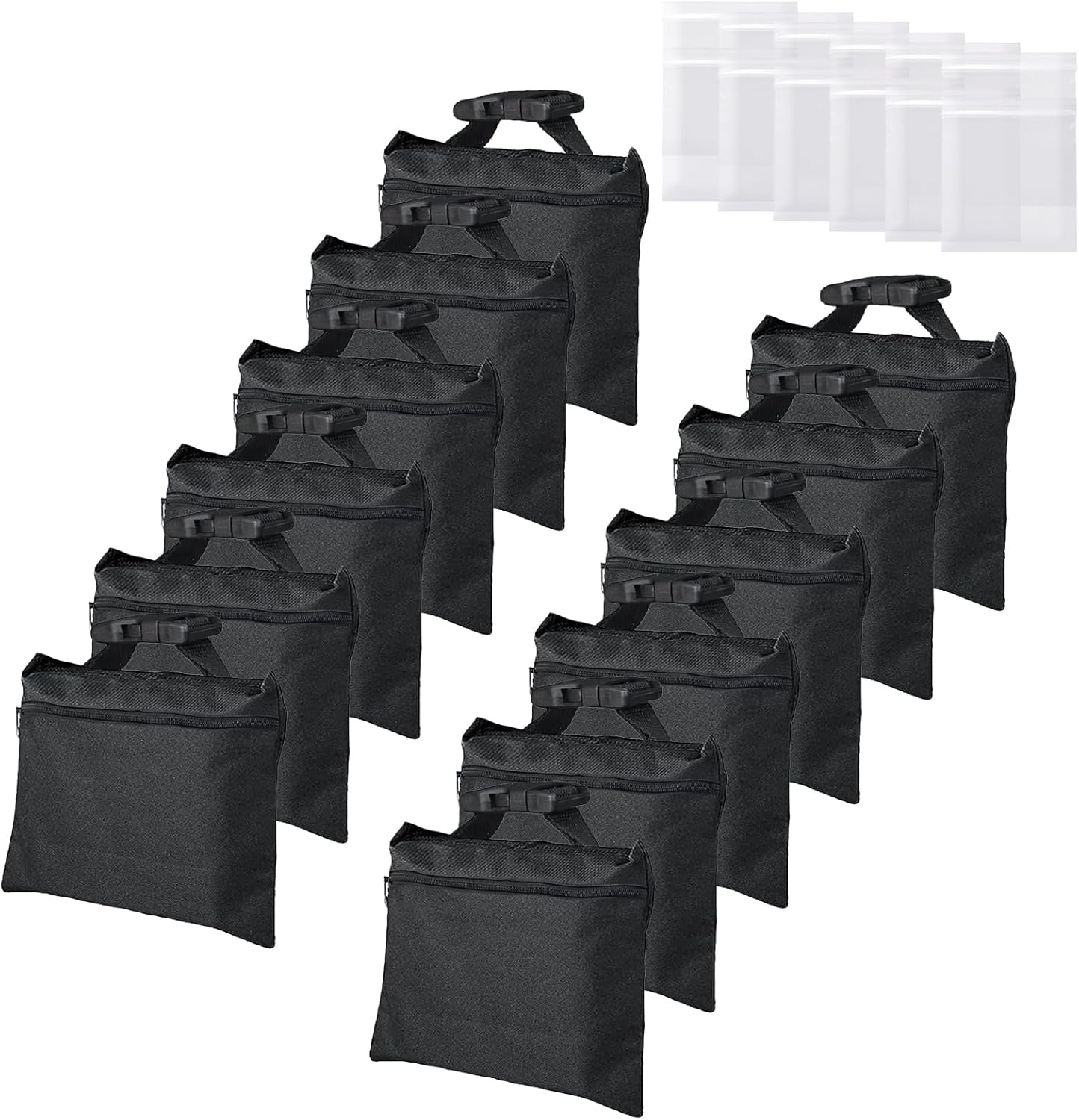 Heavy Duty Sandbags for Weight Support with Zipper and Buckle