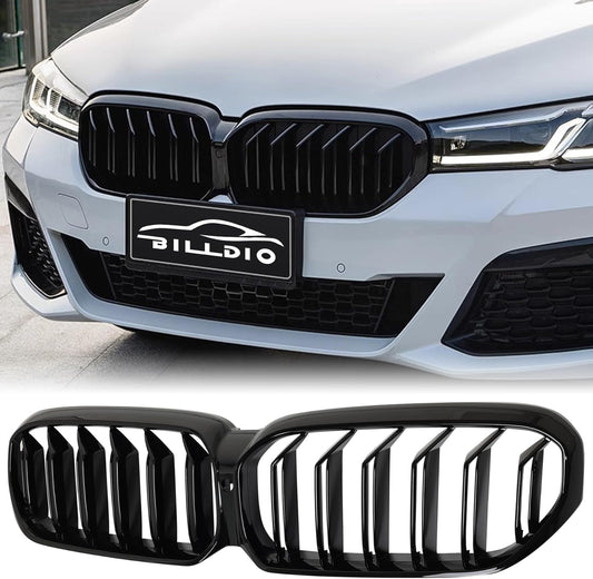 G30 Front Kidney Grille - Glossy Black for BMW 5 Series 2021-2023
