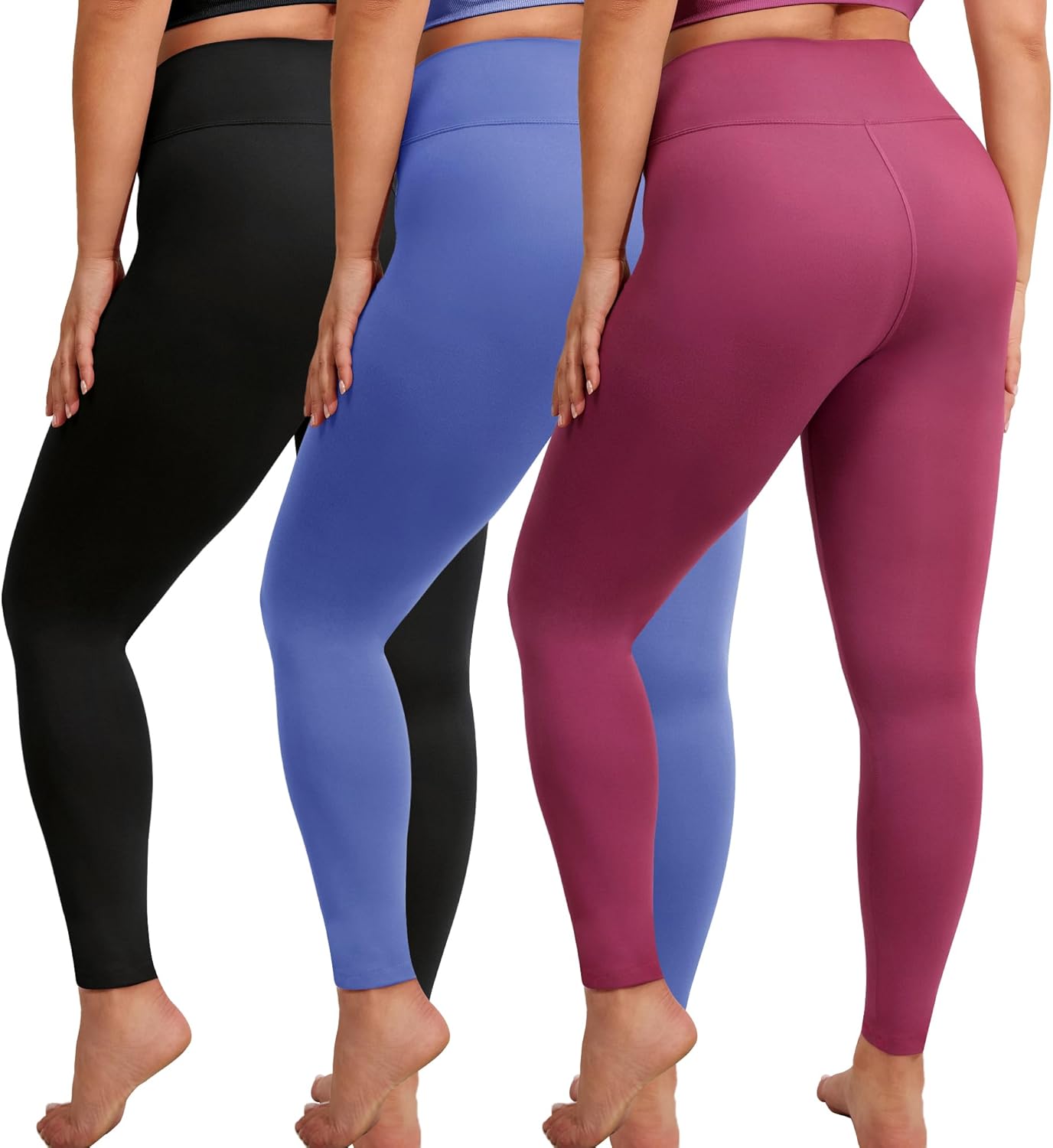 VALANDY Creamlush Plus Size Leggings for Women - Soft Stretchy Yoga