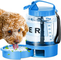 Large Dog Water Bottle Portable Bowl - 77oz Travel Water Dispenser