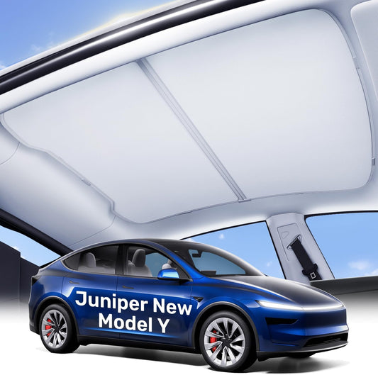 2025 Tesla Model Y Juniper Sunshade Roof with Ice-Crystal Coatings