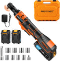 3/8ft Cordless Ratchet Wrench 60FT-LBS 21V - Compact Electric Ratchet