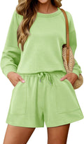 Women's 2 Piece Lounge Set Tracksuit - Lightweight Casual Fit