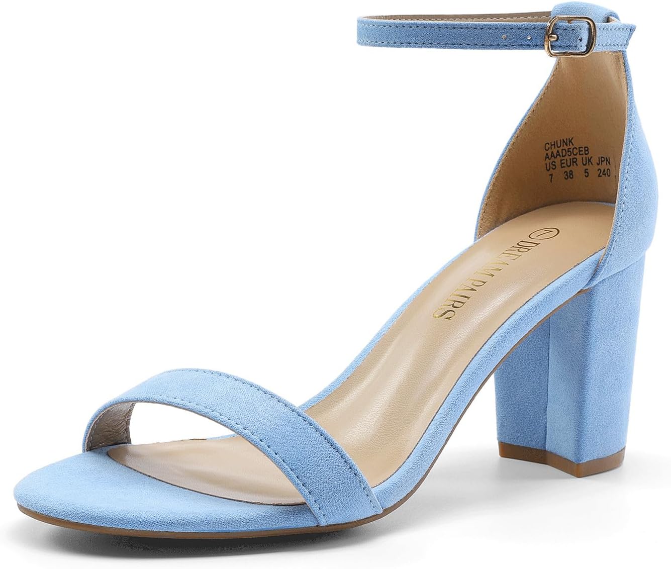 DREAM PAIRS Women's Chunk Low Heel Pump Sandals for Every Occasion