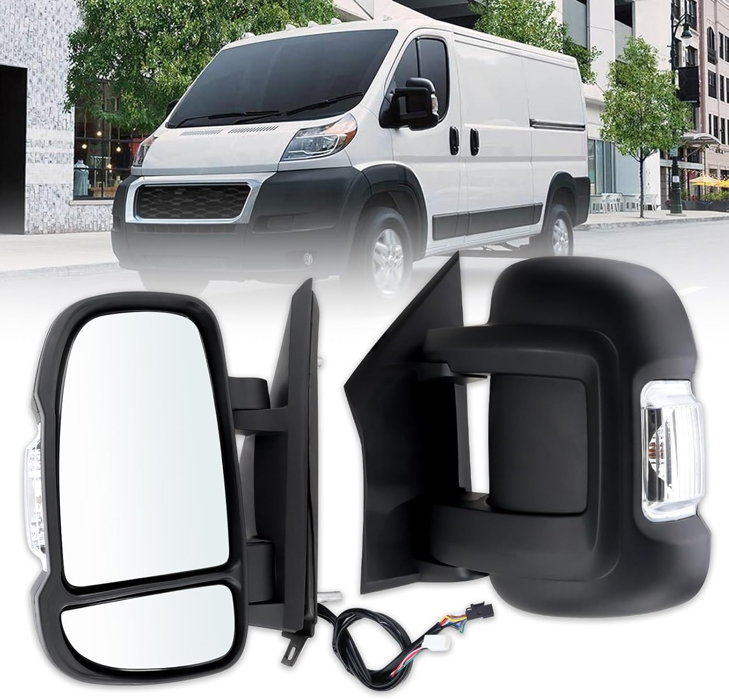 Left Driver Side Door Mirror for 2014-2025 Ram Promaster Models