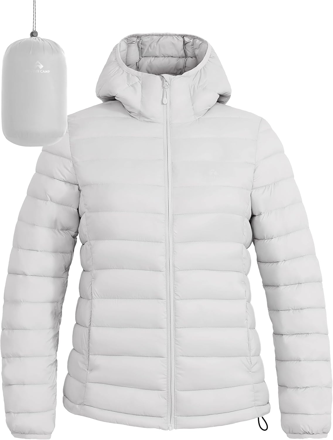 Packable Puffer Jacket for Women - Lightweight & Water-Repellent