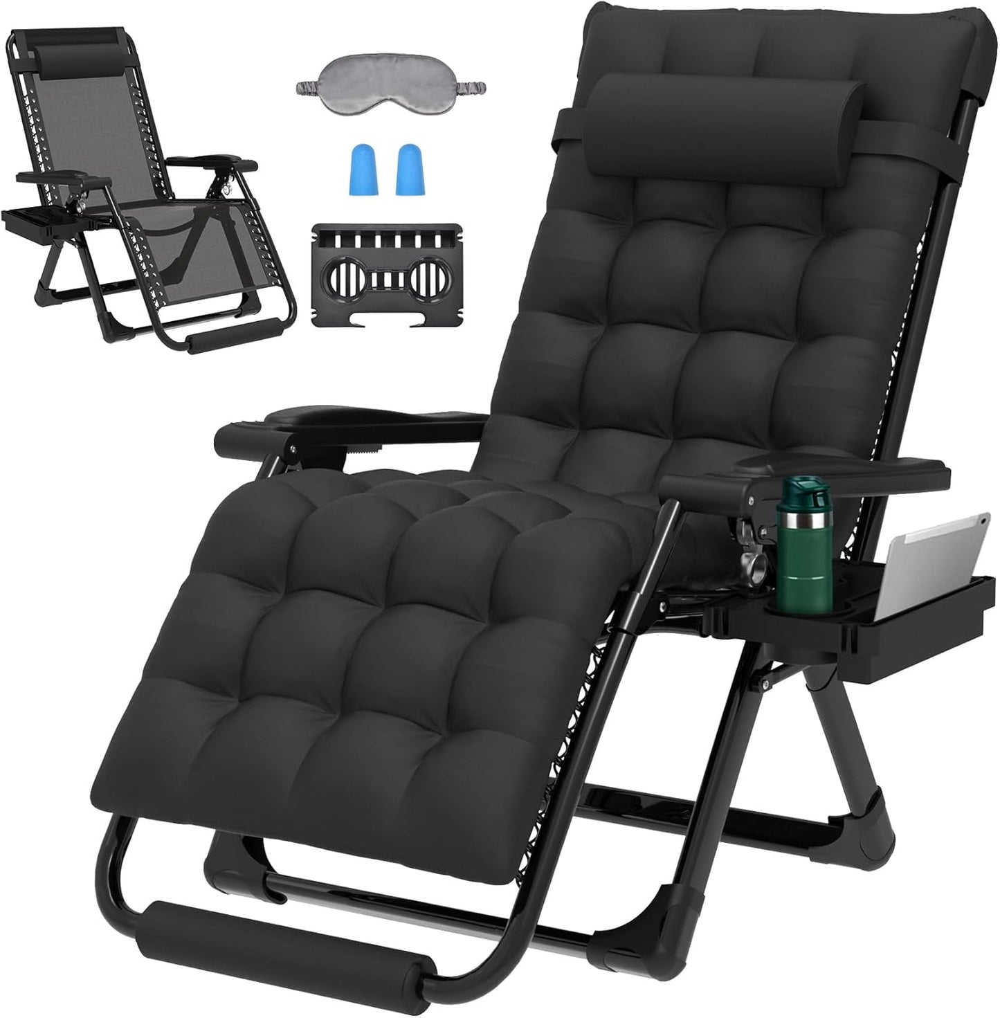 ZENPETIO 29In XL Zero Gravity Chair for Indoor and Outdoor Use