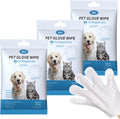 3-Pack Nourishing Pet Wipes - Clean, Deodorize & Nourish Fur