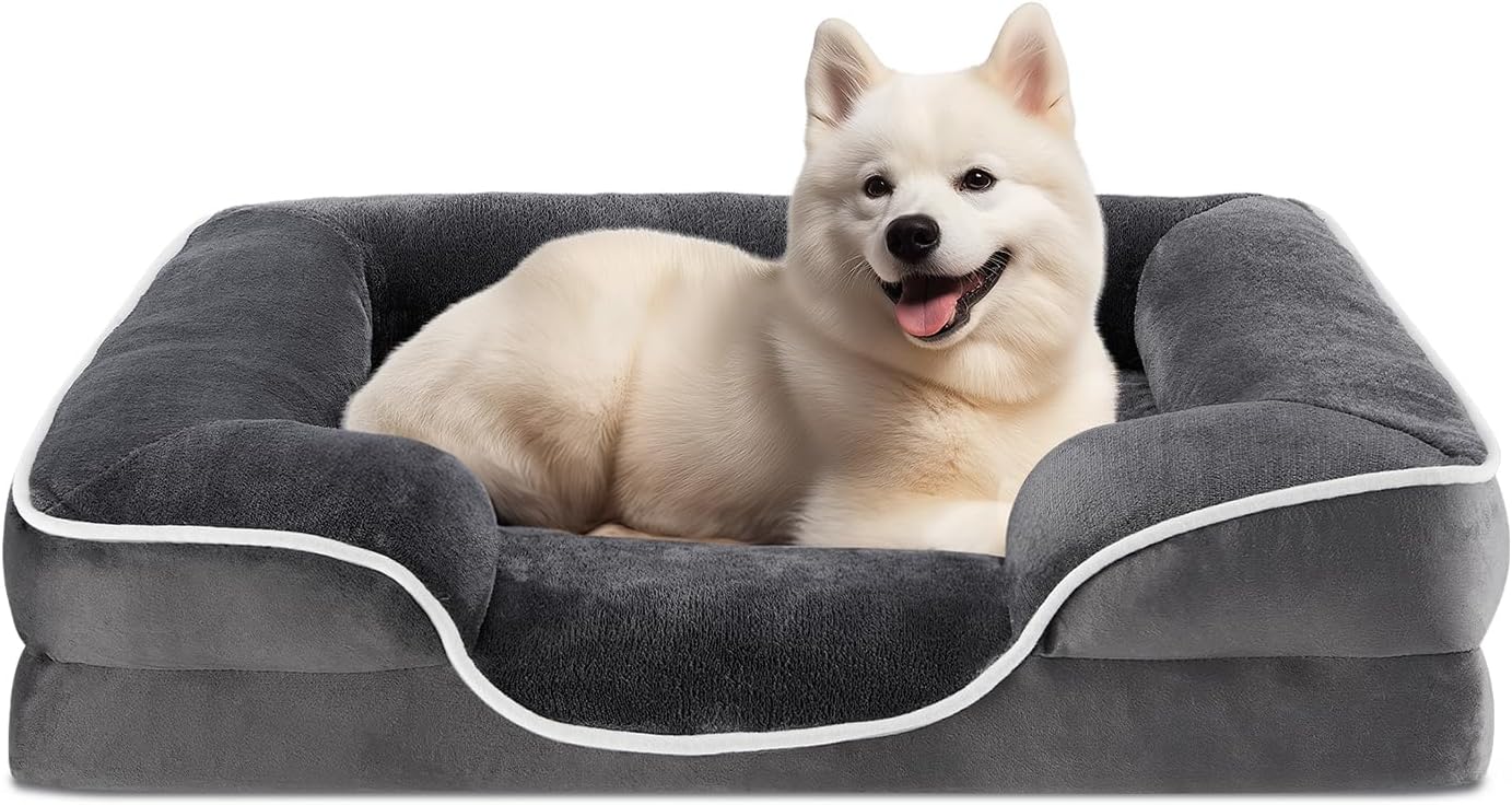 Sweetcrispy Orthopedic Dog Bed for Medium Pets with Comfort