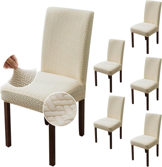 Genina Chair Covers for Dining Room Chair Slipcovers - Beige