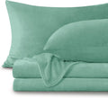BEDELITE Flannel Sheets Queen Size Haze Blue - Super Soft Plush
