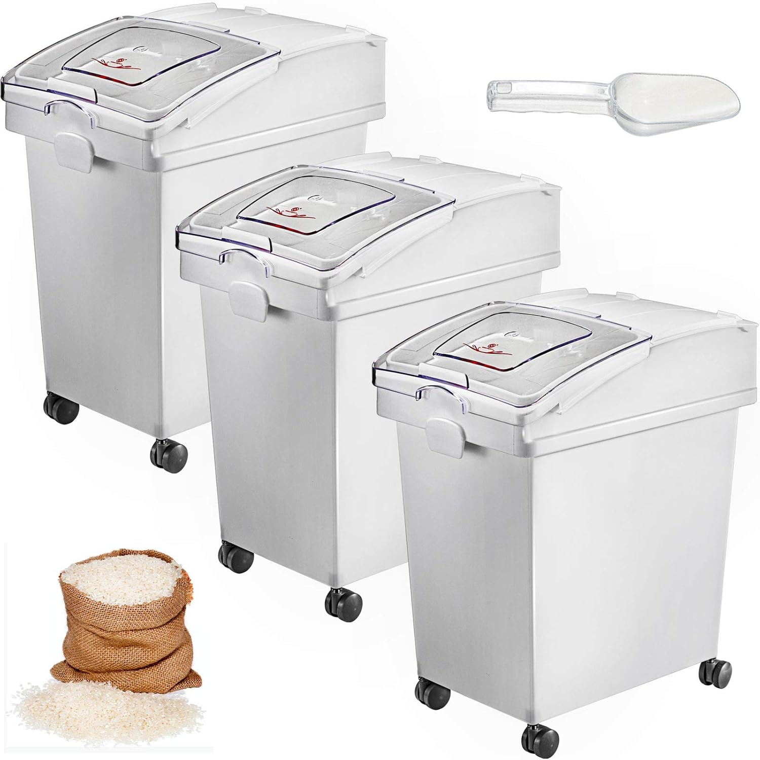 VEVOR Ingredient Bin with Wheels for Easy Storage and Access