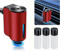 Red Smart Car Air Freshener Diffuser - Rechargeable Ultrasonic