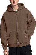 FAIABLE Double Zip Up Hoodie Oversized Acid Wash (Style KH13)
