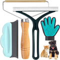 4in1 Pet Hair Remover Set - Multi Surface Lint Shaver and Grooming Kit